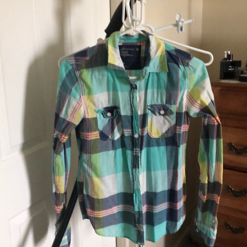 AE plaid shirt